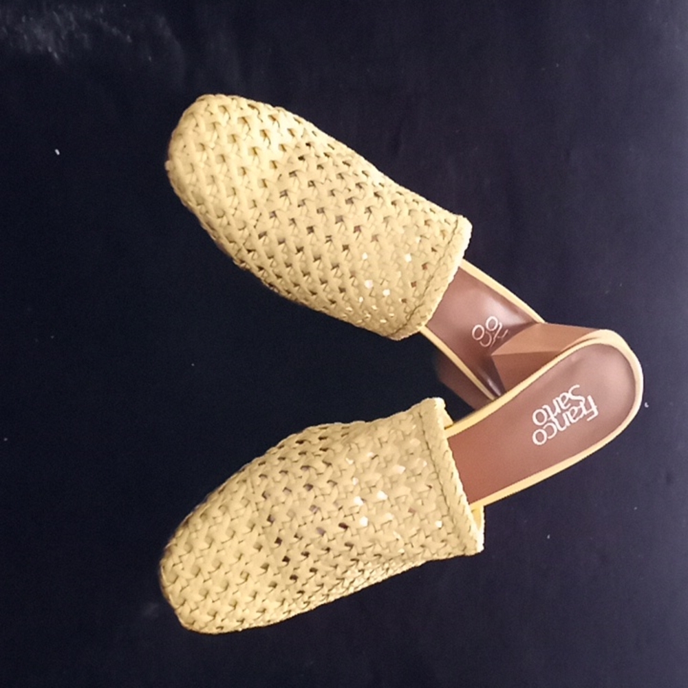 Mules,size 9 1/2 Yellow,Franco Sarto